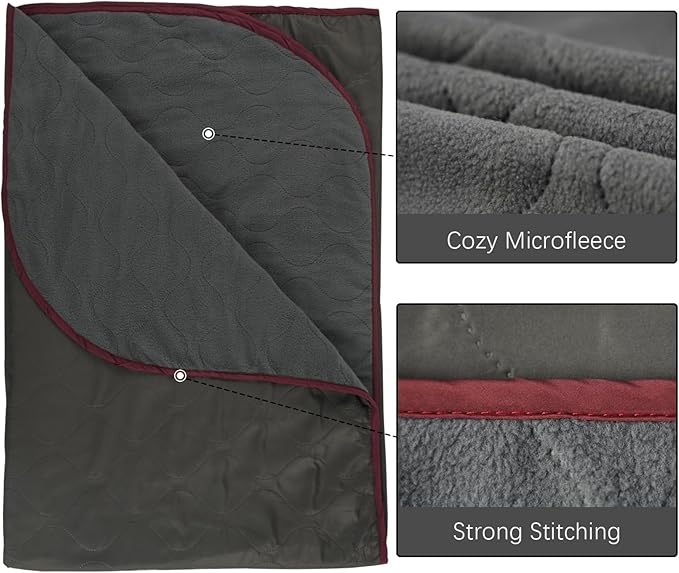 LOOGU Camo Blanket Waterproof Insulation Poncho Liner for Outdoor Camping, Hiking, Hunting, Survival, Backpacking, Picnicking