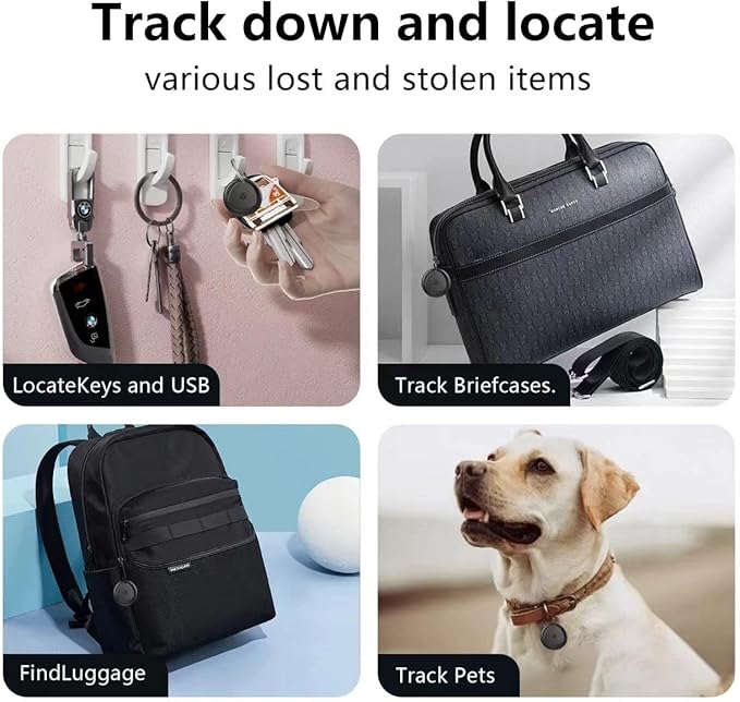 Android Tracker Tags 1 Pack Work with Android'S Find Hub App (Android Only), IP7 Waterproof Key Finder Item Locator, Bluetooth 5.3, Long Battery Life, Smart Tags for Luggage, Bag, Key Pet etc as Gift