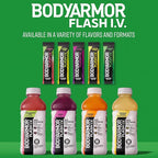 BODYARMOR Flash IV Electrolyte Packets, Strawberry Kiwi - Zero Sugar Drink Mix, Single Serve Packs, Coconut Water Powder (15 Count)