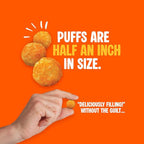 Twin Peaks Low Carb, Keto Friendly Protein Puffs, (Nacho Cheese), 2 Servings, 3 Pack (60g, 42g Protein, 4g Carbs)