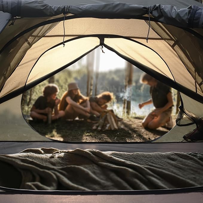 Ultralight 2/3/4 Person Backpacking Tent - Waterproof, 2 Doors, Easy Setup