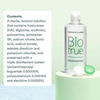 Biotrue Hydration Plus Contact Lens Solution, Multi-Purpose Solution for Soft Contact Lenses, Lens Case Included, 10 FL OZ (Pack of 2)