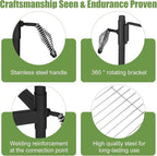 Mangoct Fire Pit Grill Grate-Camp Fire Grilling Grate-Fire Pit Cooking Grate-Portable Open-Flame Camping Grill For Outdoor Cooking