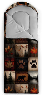 QOOMO Animals Camping Sleeping Bags,3 Season Warm & Cool Weather,Lightweight,Waterproof Sleeping Bags for Adults & Kids,Traveling,and Outdoors,Camping Gear Equipment