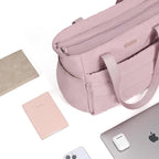 NISHEL Travel Puffy Tote Bag For Women, Ultra-Lightweight Large Tote Purse For Office Day And a Short Weekend Getaway