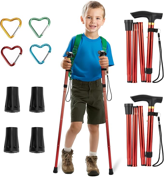 Trekking Poles - Hiking Poles for Kids,Telescopic, Collapsible, Ultralight for Hiking