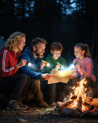 EverBrite 4-Pack Mini LED Aluminum Flashlight Party Favors Colors Assorted for Hurricane Supplies with Handle Glow in Dark