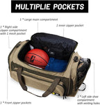 MIER Large Gym Bag for Men Sports Duffle Bag with Shoe Compartment 60L Lightweight Duffel Bags for Workout Fitness Travel