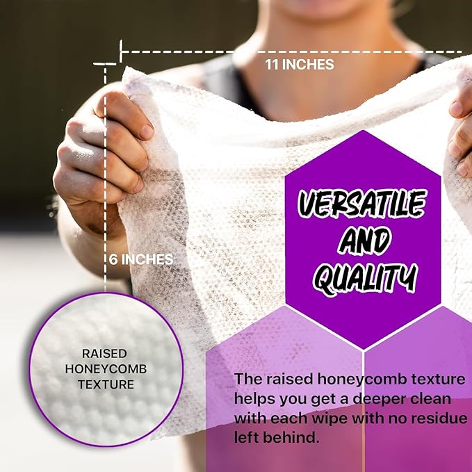 Body 6-Count Wipes - Original Disposable Wipes, Individually Wrapped for the Gym, Workout, Hiking, Travel, and Sport (Mixed Trial 6 Pack)