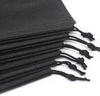 8 PCS Shoe Bags for Travel Non-Woven Large Shoes Pouch Storage Organizer with Rope for Men and Women Black