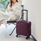 Verage Underseat Carry On Luggage with Wheels & USB Port,14 inch Wheeled Spinner Bag Carry-on Luggages for Airlines, Lightweight Suitcase Men Women, Pilots and Crew (14.5-Inch Plus Underseat Pro)