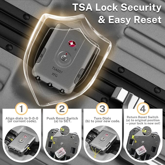 Krute Carry On Luggage 20 inch Aluminum Frame Suitcase with Spinner Wheels No Zipper PC+ABS Hardshell Luggages TSA Lock Zipperless Suitcases