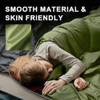 Ultralight Warm Weather Sleeping Bag - Portable, Waterproof, Compact Lightweight, Comfort with Compression Sack - Great for Outdoor Camping, Backpacking & Hiking