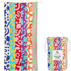 Dock & Bay Quick Drying Towel - for Sports & Gym - Compact, Lightweight - 100% Recycled - Includes Bag - Power of Positivity, Medium (130x70cm, 51x27)