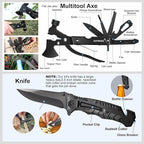 Gifts for Men Dad Husband Fathers Day, Survival Gear and Equipment kit 21 in 1, Professional Cool Gadgets Stuff Tactical Tool, Gift Ideas for Him Son Daughter Emergency Hunting Outdoors Camping Hiking