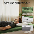 2025 Upgraded Queen Air Mattress with Built in Pump，16'' Comfort Blow up Mattress, Quiet Surface Portable Inflatable Mattress, Air Bed with Storage Bag for Guests, Home, Camping, 660 lbs Max