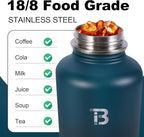 32oz Insulated Water Bottle with Straw Lid & Spout Lid & Paracord Handle, Stainless Steel Water Bottle Wide Mouth, Double Wall for Women Men Gym Fitness Outdoor