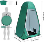 anngrowy Shower Tent Pop-Up Privacy Tent Camping Portable Toilet Tent Outdoor Camp Bathroom Changing Dressing Room Instant Privacy Shelters for Hiking Beach Picnic Fishing Potty, Extra-Tall, UPF 50+