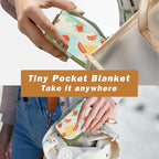 Picnic Blanket Waterproof – Packable Sand Proof Beach Blanket (0.42lb/0.66lb), Compact & Foldable, Fits in Pocket with Integrated Stakes, Ideal for Camping, Hiking, Travel, Concert, Festival