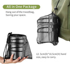 Camping Cookware Mess Kit, Stainless Steel Camping Cooking Set, Backpacking Cooking Set Backpacking Gear with Mini Stove for Camping,Backpacking,Picnic, Hiking