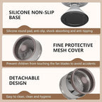 CIBAIL Small Desk Fan for Bedroom,10 Inches Portable Electric Table Air Circulation Fan,USB-C Rechargeable Powerful with 3 Speed 360° Adjustable Tilt for Whole Room,Best for Office Bedroom Kitchen