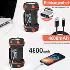 Led Camping Lantern Rechargeable, Camping Lights 1500lm, 8 Light Modes, Emergency Flashlights For Emergencies, Portable Light 12h Standby, Battery Powered Lantern For Power Outages, Hurricane, Hiking.