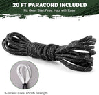 Emergency Survival Tent Life Shelter - 2 Person Mylar Emergency Shelter Tube Tent with Emergency Whistle & Paracord, All-Weather Essential Survival Gear for Camping, Hiking & Survival Kits