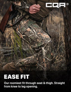 CQR Men's Tactical Pants, Water Resistant Ripstop Cargo Pants, Lightweight EDC Work Hiking Pants, Outdoor Apparel