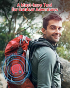 Esky Emergency Hand Crank Radio 7400mWh with 3 LED Flashlight, AM/FM/NOAA Portable Weather Radio with Power Bank Phone Charger, Solar Powered Rechargeable Radio for Indoor Survival Camping, SOS Alarm