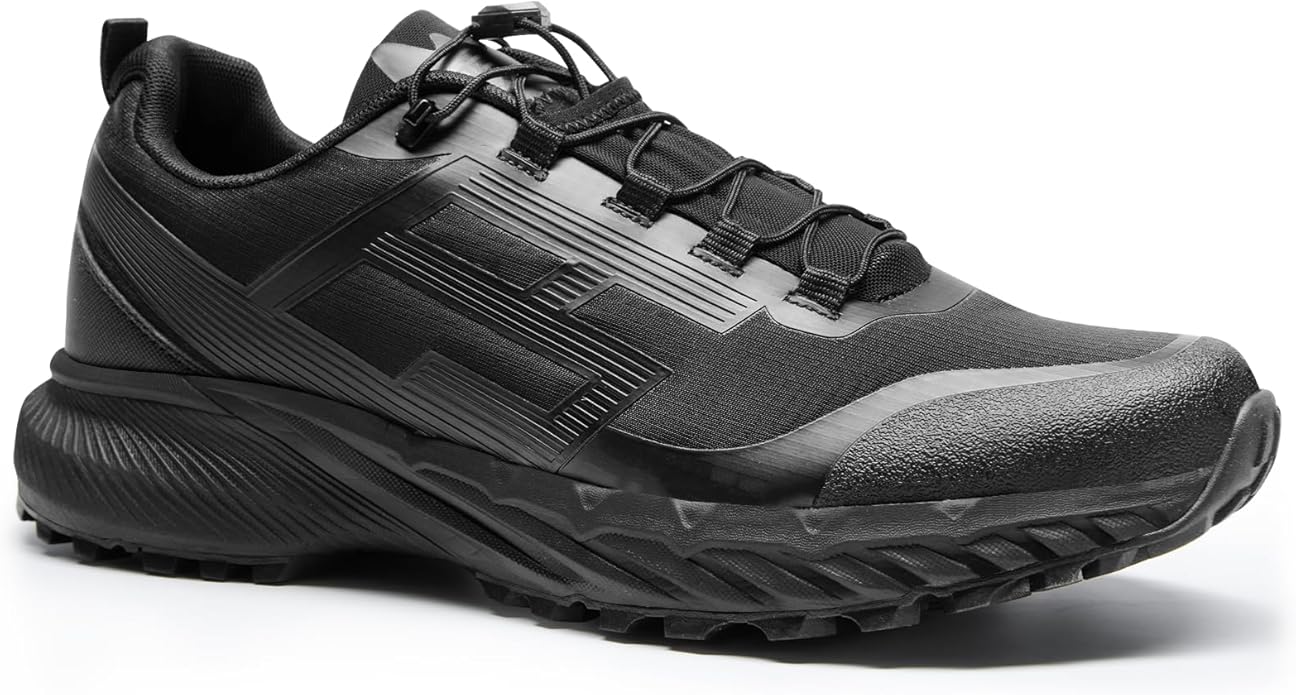FREE SOLDIER Men's Trail Running Hiking Tactical Shoes - Breathable Lightweight Non-Slip Outdoor Sneakers for Walking Gym Backpacking Athletic Shoes