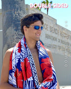 ECCOSOPHY Microfiber Beach Towel - Sand Free Towels are Quick Dry, Light Weight, Super Absorbent - Perfect Pool, Travel, Cruise, Camping Essentials - Oversized Extra Large for Adults 71x35 in