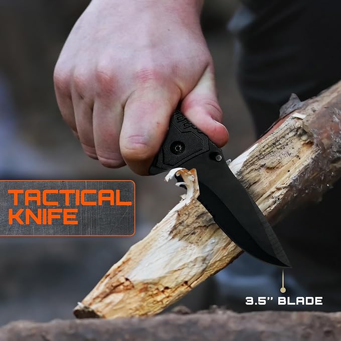 GunZee 175-Piece Survival Kit, First Aid Kit for Emergency and Outdoor Adventures, IFAK, Fishing Gear, MOLLE-Compatible Bag, Car Travel, Camping, Hiking, Earthquake, Tornado, Gifts for Men and Women