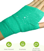 FriCARE Self Adhesive Bandage Wrap, Medical Tape in First Aid Kit, Cohesive Bandages for Wounds Sport Vet, FSA/HSA Eligible, 2 Inches X 5 Yards 6 Rolls, Teal