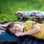 Hikenture Camping Pillow with Removable Cover - Ultralight Inflatable Pillow for Neck Lumbar Support - Upgrade Backpacking Pillow - Washable Travel Air Pillows for Camping, Hiking, Backpacking