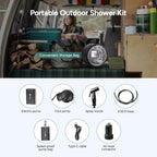 DR.PREPARE Portable Shower for Camping, 4/5 Gallons Camping Shower Bag, Portable Outdoor Shower with Pump for Hiking, Climbing, Pet Cleaning, Car Washing, Beach & Emergency