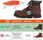 Ergodyne TREX 6317 Mid-Sole Ice Cleats Traction for Heeled Boot, Easily Rotates for Indoors, Driving, Climbing