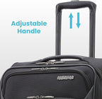 American Tourister 4 KIX 2.0 Expandable Softside Luggage with Spinner Wheels, 24 SPINNER, PURPLE ORCHID