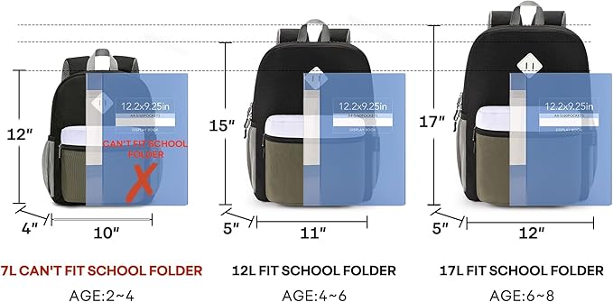 mibasies Kids Backpack for Boys 4-6: Boys Backpacks for Elementary Kindergarten