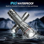 WdtPro Rechargeable Flashlights High Lumens, 1 Pack Super Bright LED Small Tactical EDC Flashlight with 10H Runtime, Portable Flash light for Camping, Home, Emergency Essentials Grey(Battery Included)