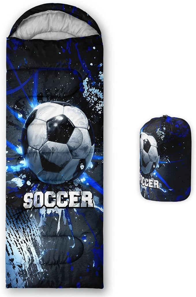 QOOMO Animals Camping Sleeping Bags,3 Season Warm & Cool Weather,Lightweight,Waterproof Sleeping Bags for Adults & Kids,Traveling,and Outdoors,Camping Gear Equipment