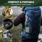 Emergency Survival Tent Life Shelter - 2 Person Mylar Emergency Shelter Tube Tent with Emergency Whistle & Paracord, All-Weather Essential Survival Gear for Camping, Hiking & Survival Kits