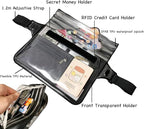 Waterproof Waist Pouch Dry Belt Bag Fanny Pack Keep Your Key Fob Wallet Kindle Phone Dry Perfect For Swim Surf Snorkel(Pink)