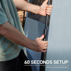 EVER ADVANCED Blackout 6 Person Camping Tent, Instant Cabin Tent for Family with Vestibule and Large Mesh Windows, 60s Easy Setup, Double Layer, Water-Resistant