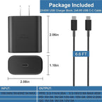 45W USB C Fast Charger, 45Watt Super Fast Charger Type C with 6.6ft Android Fast Charging Cable Cord for Samsung Galaxy S26 Ultra/S26/S26+/S25 Ultra/S25/S24/S23 Ultra/S22 Ultra/S20 Ultra/Note 10 Plus