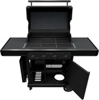 Char-Broil Pro Series with Amplifire Infrared Technology 4-Burner Propane Gas Grill and Griddle Cabinet, Black 463279224