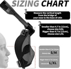 R10 Full Face Snorkel Mask Adults, Snorkeling Mask Gear for Adults&Kids, Fully Enclosed CO2 Transportation Solution, Silicone Bonding Anti-Leak&Anti-Fog, Foldable for Portability