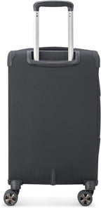 DELSEY PARIS Helium DLX Softside Expandable Luggage with Spinner Wheels, Black, Carry on 20 Inch