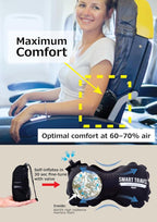 SmartTravel Travel Products Lumbar Pillow Inflatable Lumbar Support Pillow Travel Pillows for Airplane Long Flight Essential for Women Men Kids