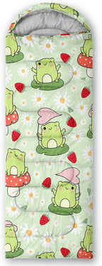 AILONEN Outer Space Astronaut Camping Sleeping Bags,Lightweight & Waterproof,3 Season Warm & Cool Weather,Cartoon Sleeping Bags for Kids,Boys Girls Travelling,Outdoors