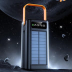 Solar Battery Mobile Bank - 120W External Power Bank, 50000mAh 4 Outputs & 3 Inputs | Portable Survival Gear with Light, Built-in Cables for Devices, Road Trip, Hiking, Backpacking, Camping, Fishing